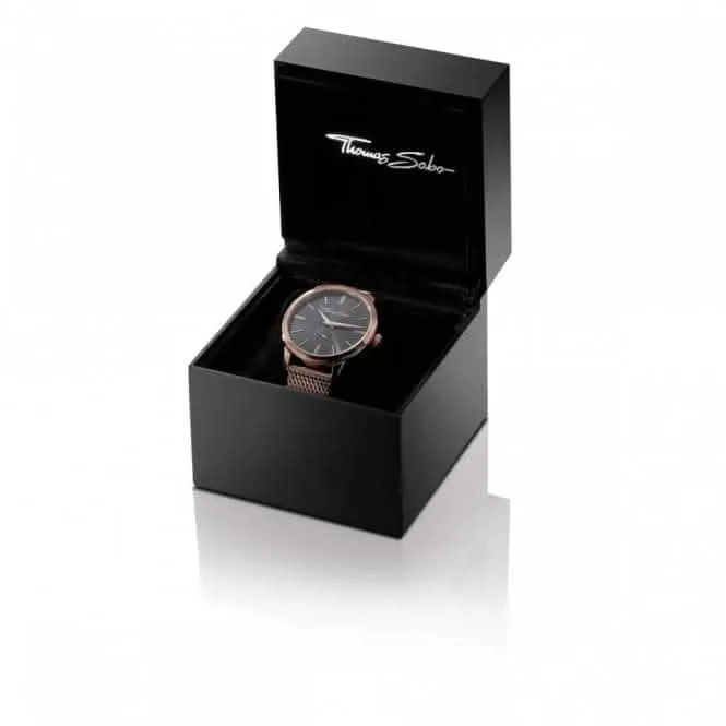 Thomas Sabo Blue Rebel Spirit Compass Mesh Strap Mens Watch WA0350-201-209