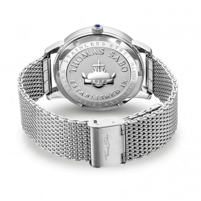 Thomas Sabo Blue Rebel Spirit Compass Mesh Strap Mens Watch WA0350-201-209