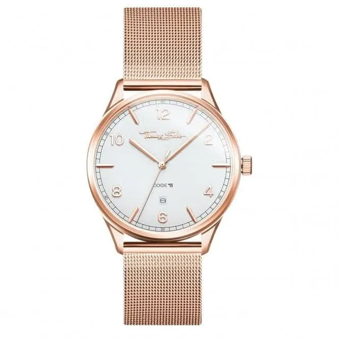 Thomas Sabo CODE Rose Gold Milanese Metal Watch WA0341-265-202