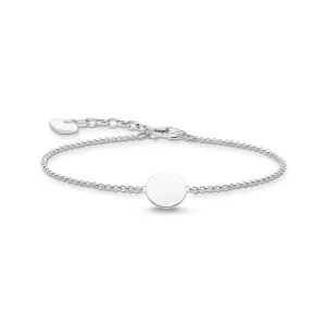 Thomas Sabo Engrav Sterling Silver Small Disc 16-19cm Bracelet Sterling Silver	Jewelry