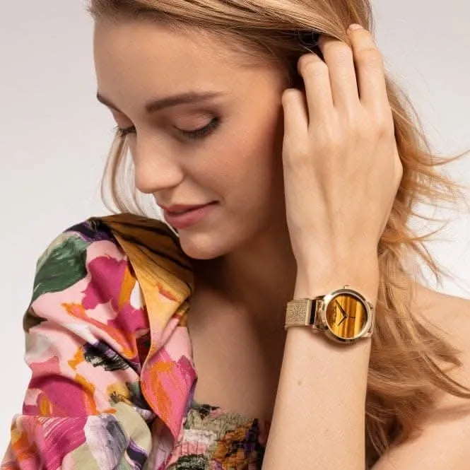 Thomas Sabo Garden Spirit Tigers Eye Gold Womens Watch WA0364-264-205