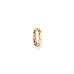 Thomas Sabo Gold Plated Sterling Silver Dancing Colour Hoop Earring * 1 Earring Only* Sterling Silver	Jewelry