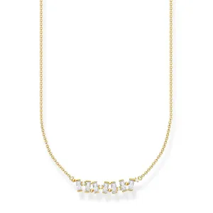 Thomas Sabo Gold Plated Sterling Silver Dancing Cubic Zirconia 38-42 cm Chain Sterling Silver	Jewelry