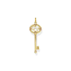 Thomas Sabo Gold Plated Sterling Silver Magic Garden Key Pendant Sterling Silver	Jewelry