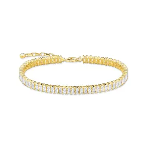 Thomas Sabo Heritage Gold Plated Sterling Silver CZ Tennis 16-19cm Bracelet Sterling Silver	Jewelry