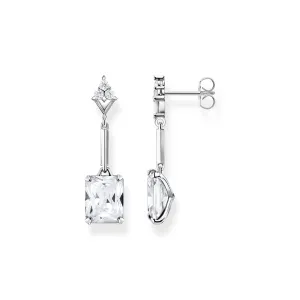 Thomas Sabo Heritage Sterling Silver CZ Drop Earrings Sterling Silver	Jewelry
