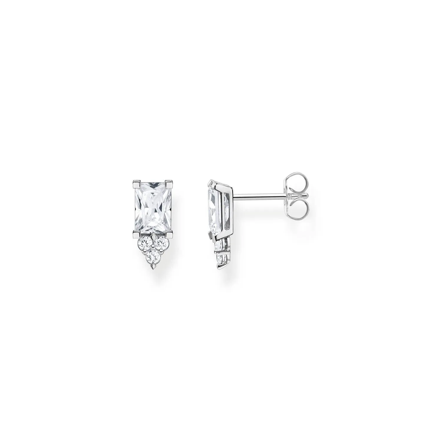 Thomas Sabo Heritage Sterling Silver CZ Stud Earrings Sterling Silver	Jewelry