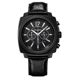 Thomas Sabo Jewellery Men's Thomas Sabo Square Chronograph Leather Strap Watch, WA0082-213-203