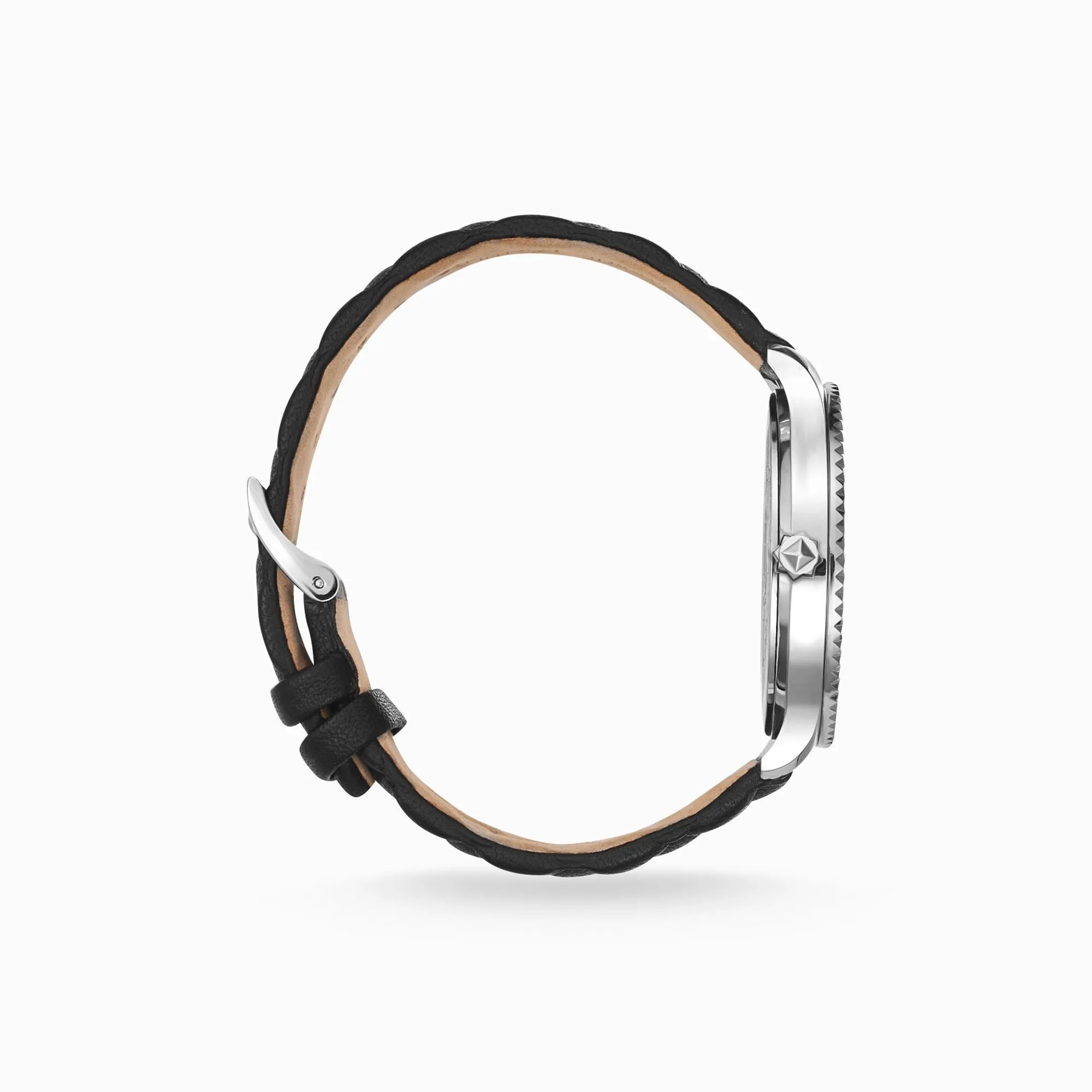 Thomas Sabo Jewellery THOMAS SABO Rebel At Heart Leather Black Pyramid Watch