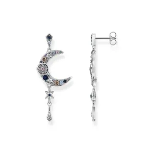 Thomas Sabo Magic Stars Sterling Silver Moon Dangle Earrings Sterling Silver	Jewelry