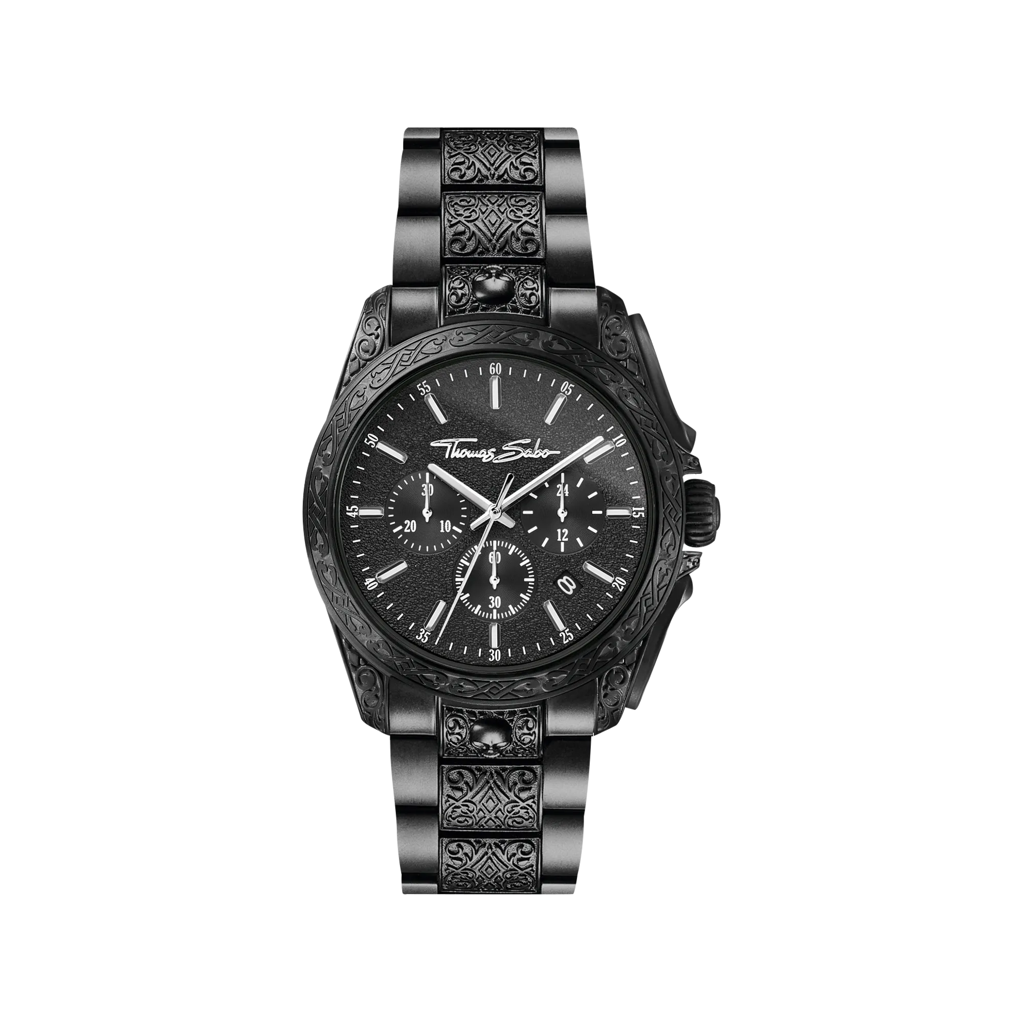 Thomas Sabo Mens Watches Men’s watch Rebel at heart Chronograph black
