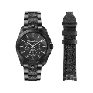 Thomas Sabo Mens Watches Men’s watch Rebel at heart Chronograph black