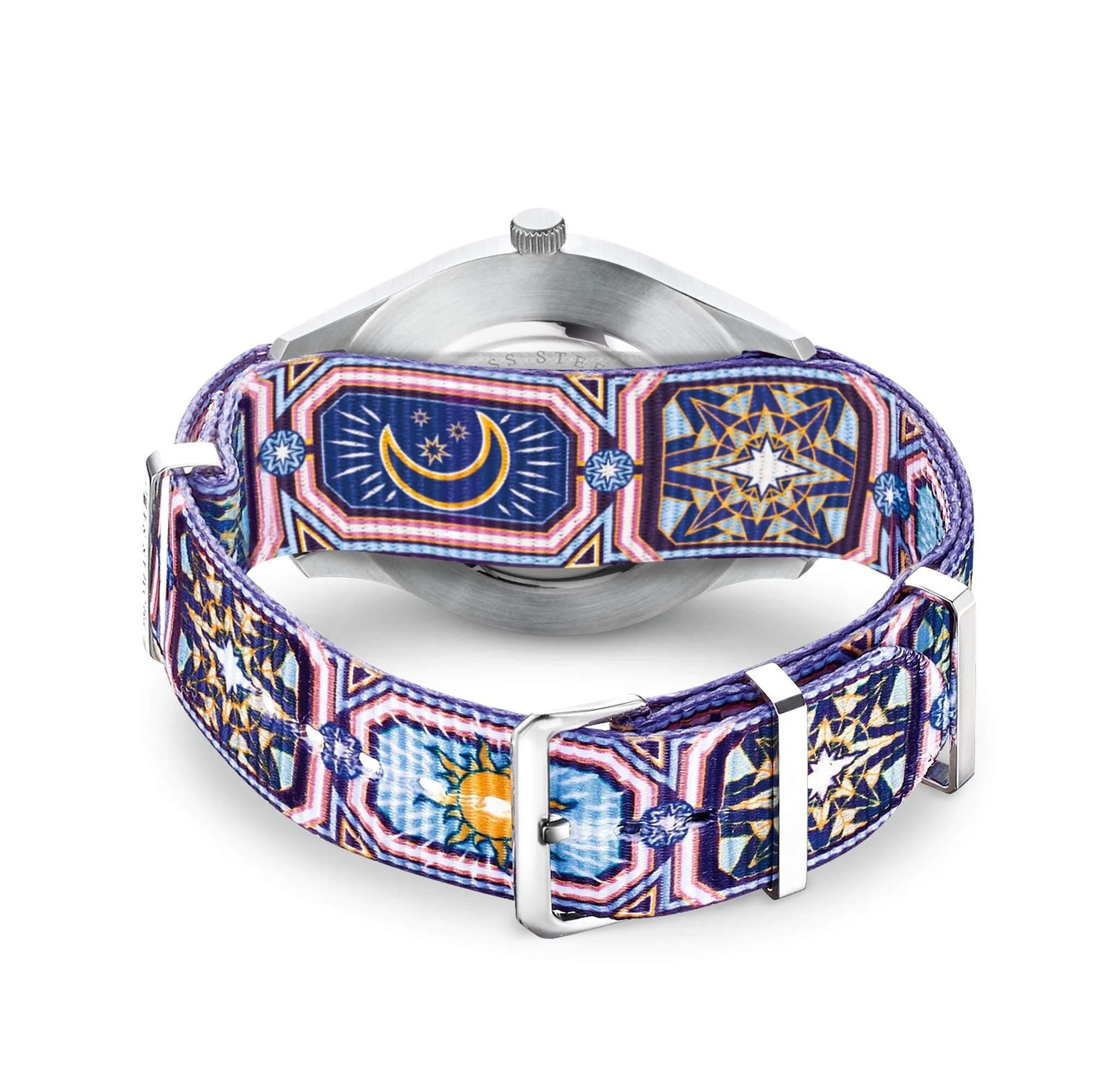 Thomas Sabo Mens Watches Watch Band Nato Colourful Night Sky