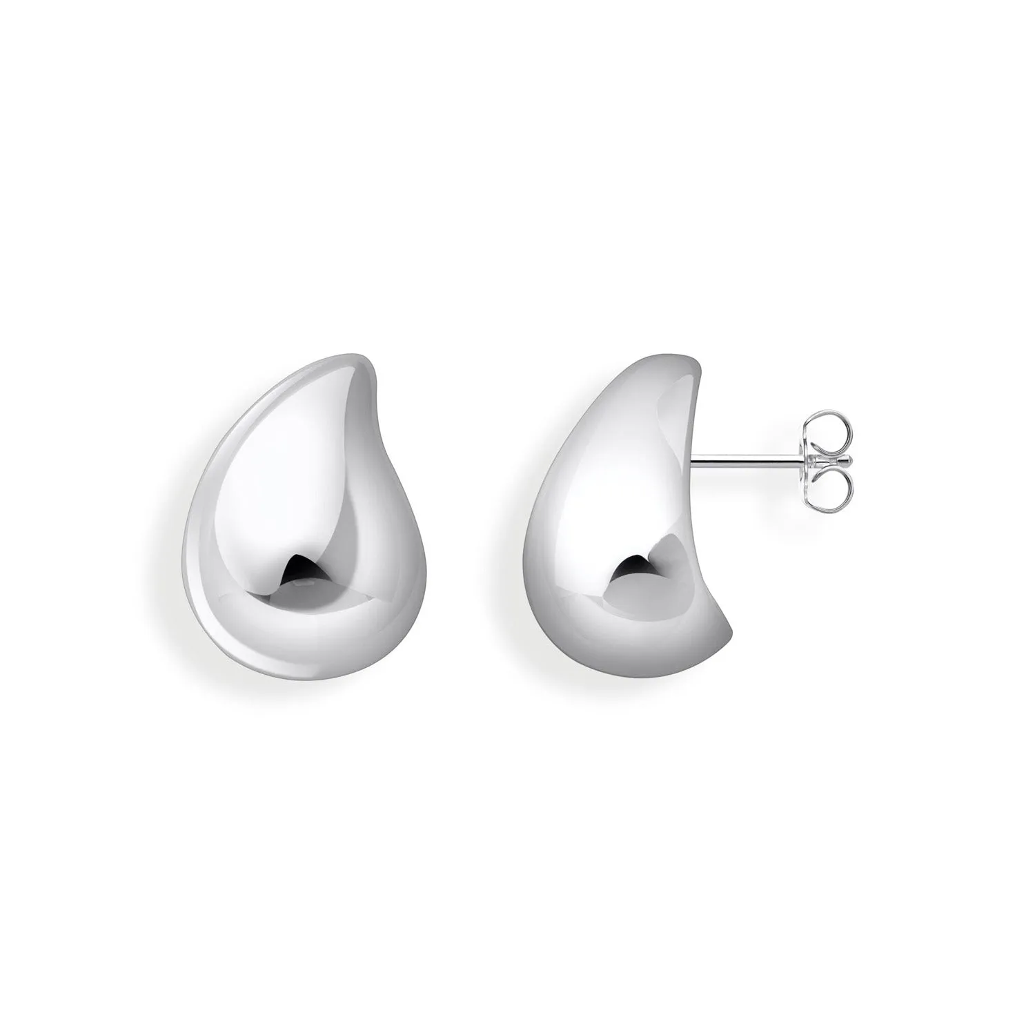 Thomas Sabo Sterling Silver Bold Large Organic Drop Stud Earrings Sterling Silver	Jewelry