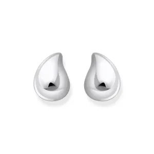Thomas Sabo Sterling Silver Bold Large Organic Drop Stud Earrings Sterling Silver	Jewelry
