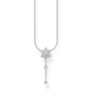 Thomas Sabo Sterling Silver Charm Club Snow Crystal CZ 40-45cm Chain Sterling Silver	Jewelry