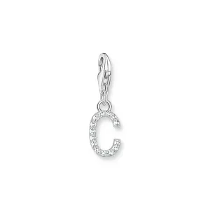 Thomas Sabo Sterling Silver Charmista CZ Letter "C" Charm Sterling Silver	Jewelry