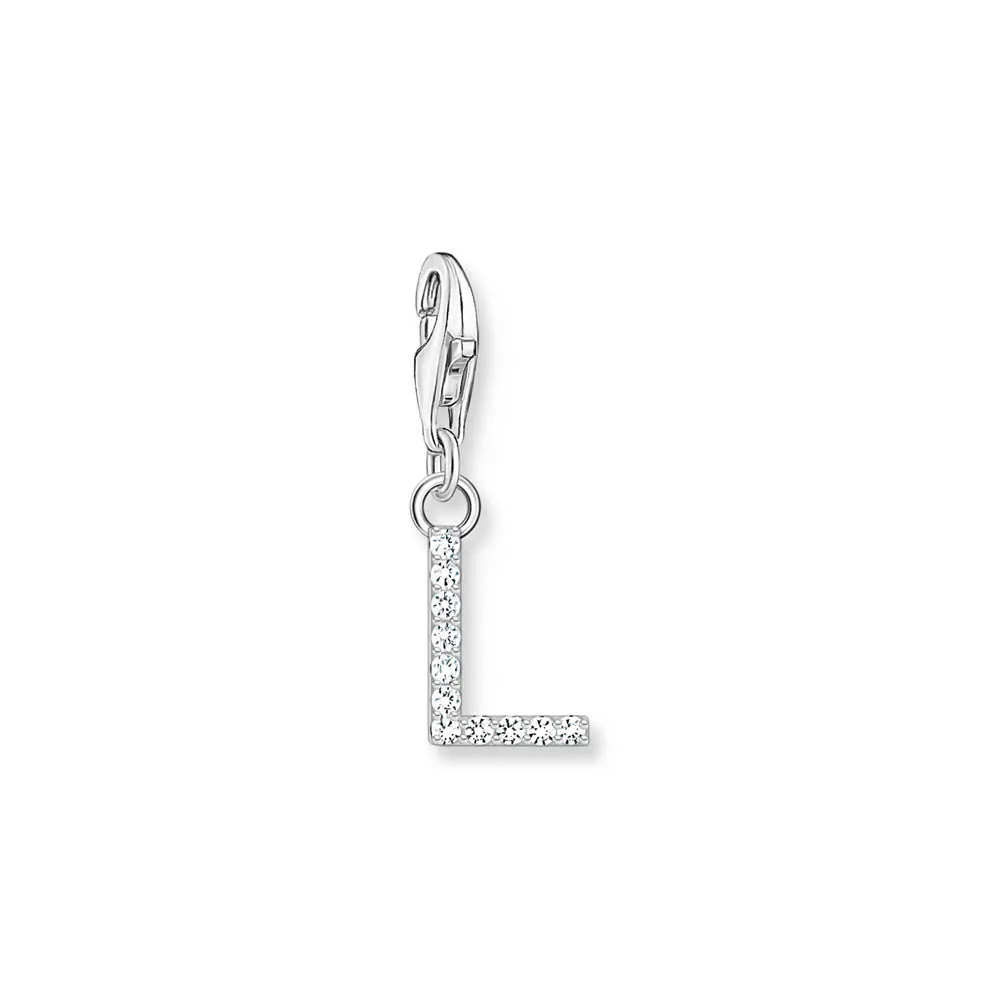 Thomas Sabo Sterling Silver Charmista CZ Letter "L" Charm Sterling Silver	Jewelry