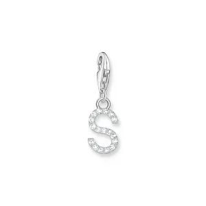 Thomas Sabo Sterling Silver Charmista CZ Letter "S" Charm Sterling Silver	Jewelry