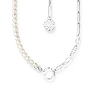 Thomas Sabo Sterling Silver Charmista Fresh Water Pearl 32-37cm Chain Sterling Silver	Jewelry