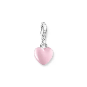 Thomas Sabo Sterling Silver Charmista Pink Enamel Heart Charm Sterling Silver	Jewelry