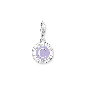 Thomas Sabo Sterling Silver Charmista Purple Member Coin Charm Sterling Silver	Jewelry