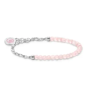 Thomas Sabo Sterling Silver Charmita Rose Quartz 16-19cm Bracelet Sterling Silver	Jewelry