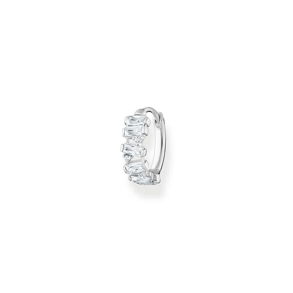 Thomas Sabo Sterling Silver Dancing Cubic Zirconia  Hoop Earring * 1 Earring Only* Sterling Silver	Jewelry