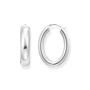 Thomas Sabo Sterling Silver Essential Chunky 34mm Hoop Earrings Sterling Silver	Jewelry