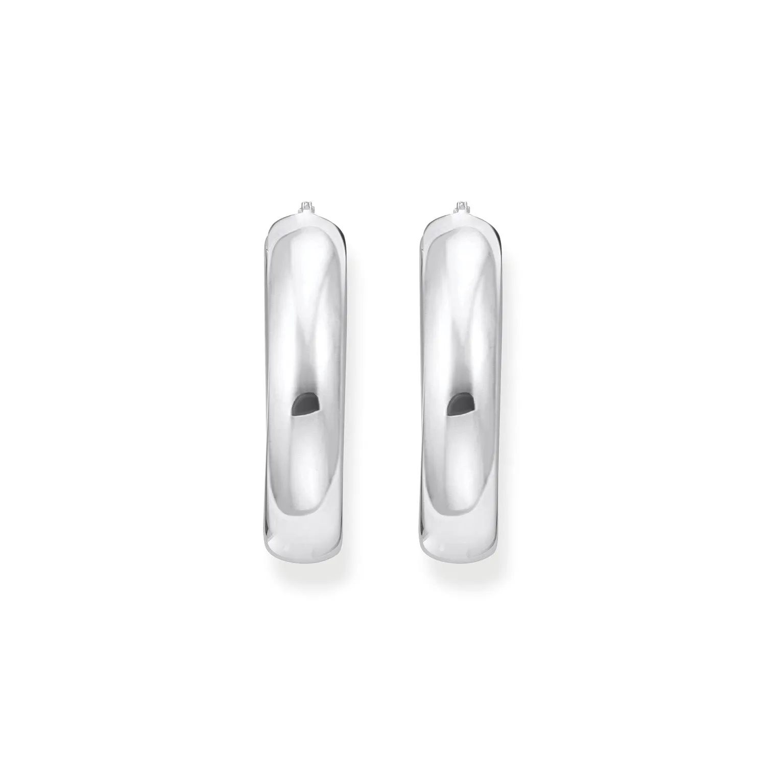 Thomas Sabo Sterling Silver Essential Chunky 34mm Hoop Earrings Sterling Silver	Jewelry