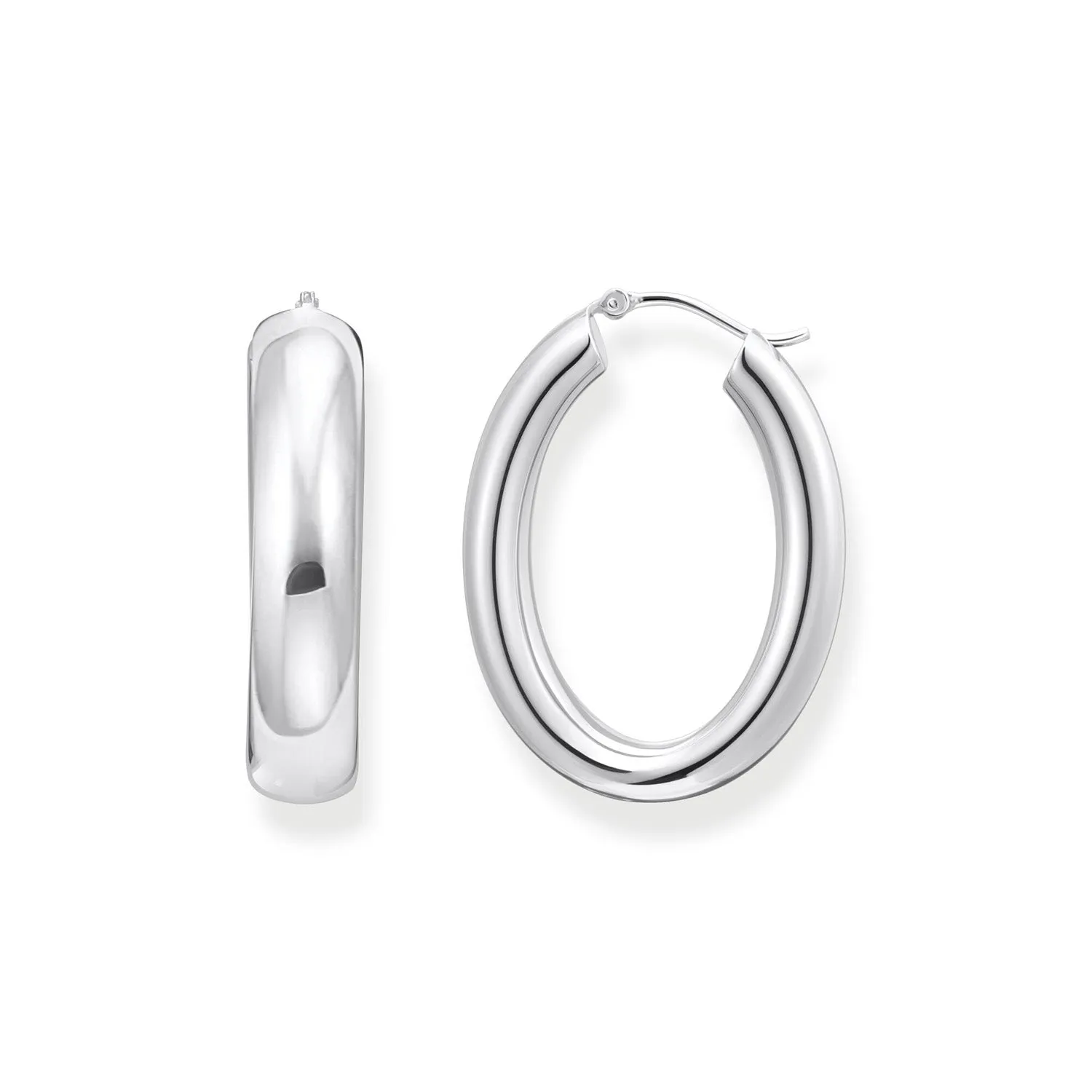 Thomas Sabo Sterling Silver Essential Chunky 34mm Hoop Earrings Sterling Silver	Jewelry
