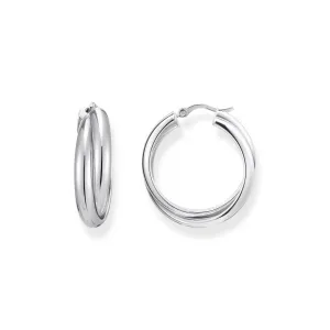 Thomas Sabo Sterling Silver Essential Intertwined 27mm Hoop Earring Sterling Silver	Jewelry