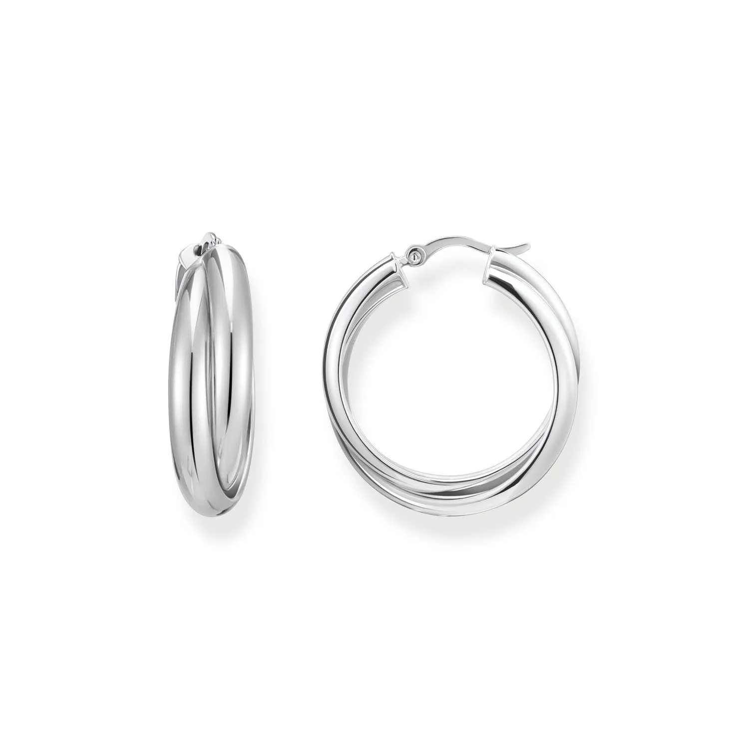 Thomas Sabo Sterling Silver Essential Intertwined 27mm Hoop Earring Sterling Silver	Jewelry