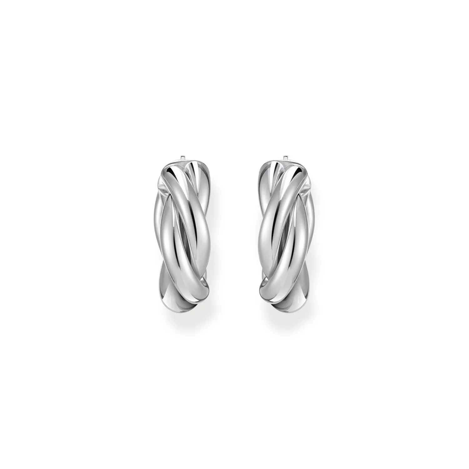 Thomas Sabo Sterling Silver Essential Twisted 20mm Hoop Earrings Sterling Silver	Jewelry
