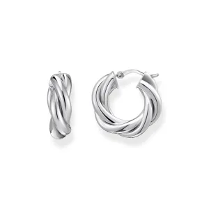 Thomas Sabo Sterling Silver Essential Twisted 20mm Hoop Earrings Sterling Silver	Jewelry
