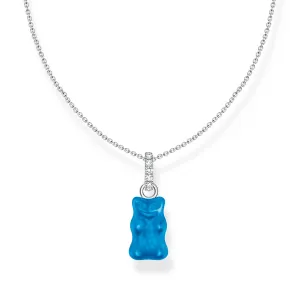 Thomas Sabo Sterling Silver Haribo Blue Blueberry Bear Pendant on 40-45cm Chain Sterling Silver	Jewelry