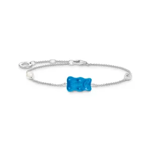 Thomas Sabo Sterling Silver Haribo Blueberry Blue Bear 16-19cm Bracelet Sterling Silver	Jewelry