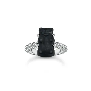 Thomas Sabo Sterling Silver Haribo Cubic Zirconia Black Bear Ring Sterling Silver	Jewelry