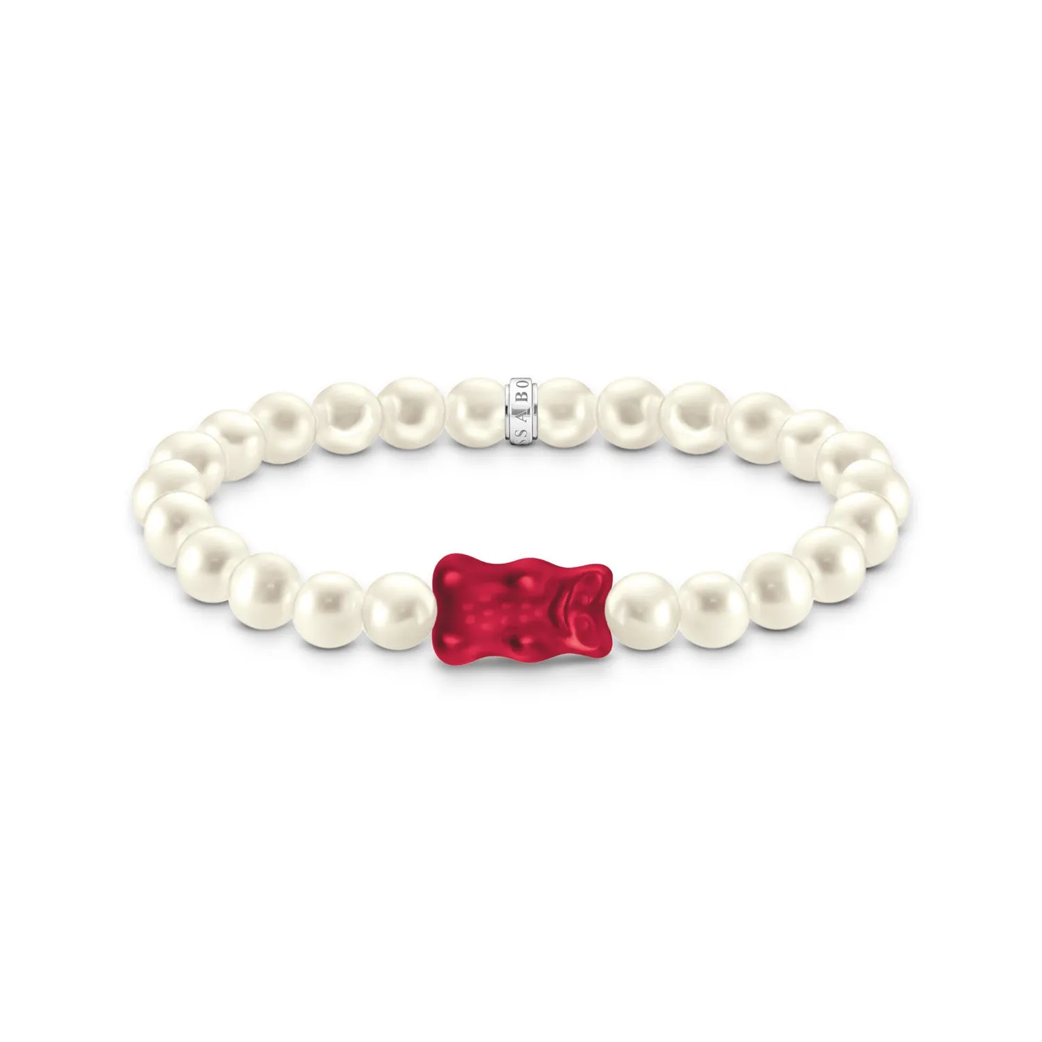 Thomas Sabo Sterling Silver Haribo Pearl Red Bear 17cm Bracelet Sterling Silver	Jewelry