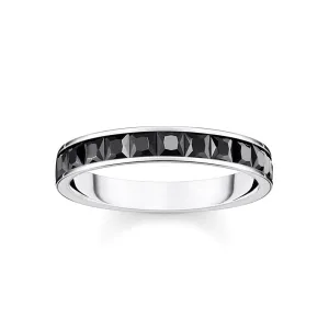 Thomas Sabo Sterling Silver Heritage Black Cubic Zirconia Ring Sterling Silver	Jewelry
