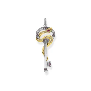 Thomas Sabo Sterling Silver Magic Garden Snake Key Pendant Sterling Silver	Jewelry