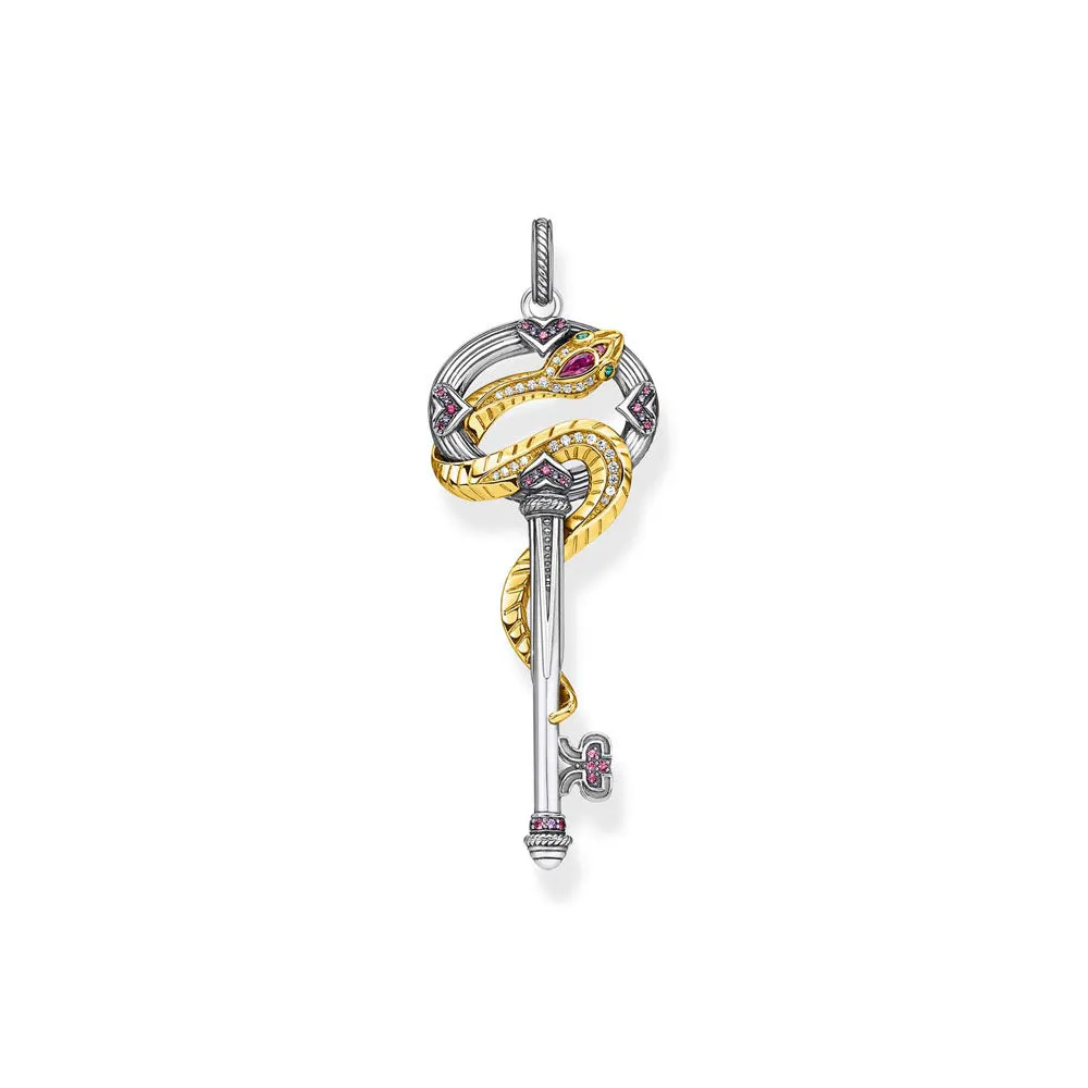 Thomas Sabo Sterling Silver Magic Garden Snake Key Pendant Sterling Silver	Jewelry