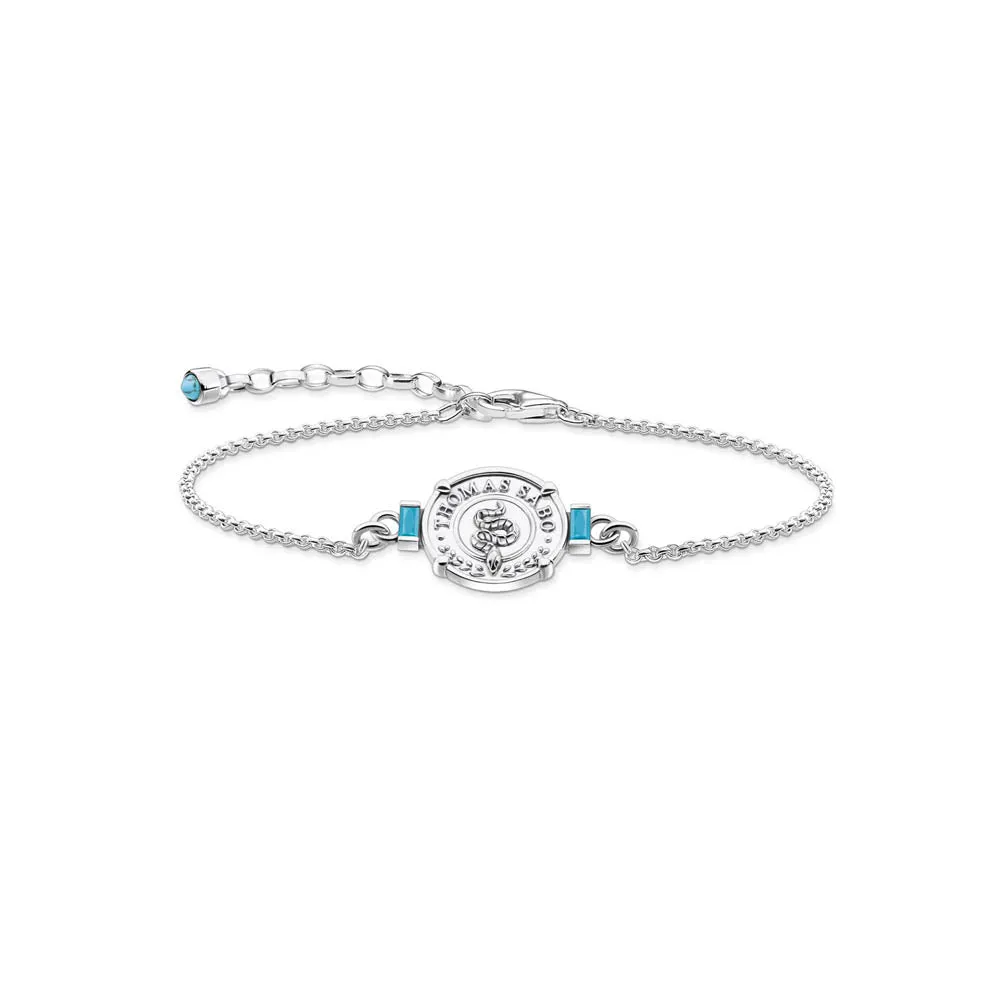 Thomas Sabo Sterling Silver Mystic Island Coin Torq 16-19cm Bracelet Sterling Silver	Jewelry