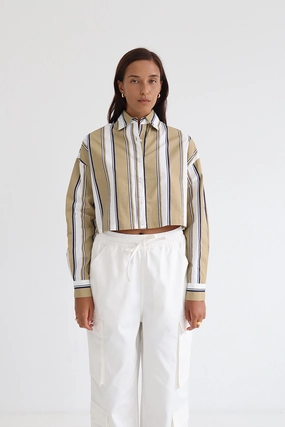Thomas Shirt Brown/Navy