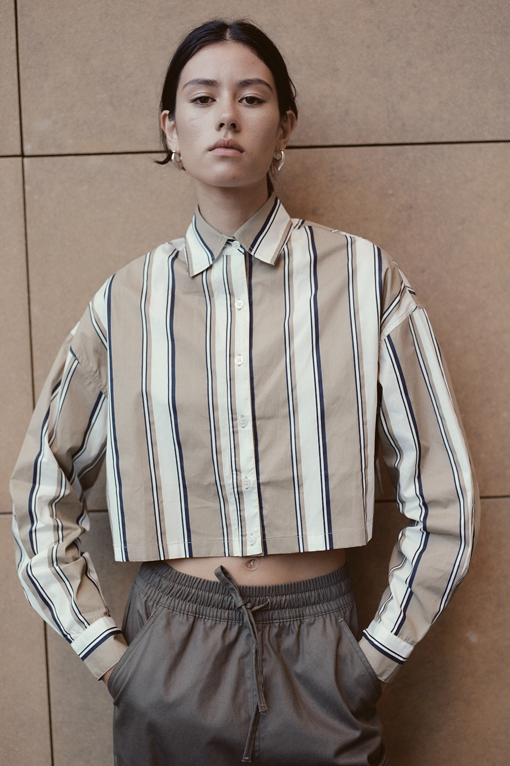 Thomas Shirt Brown/Navy