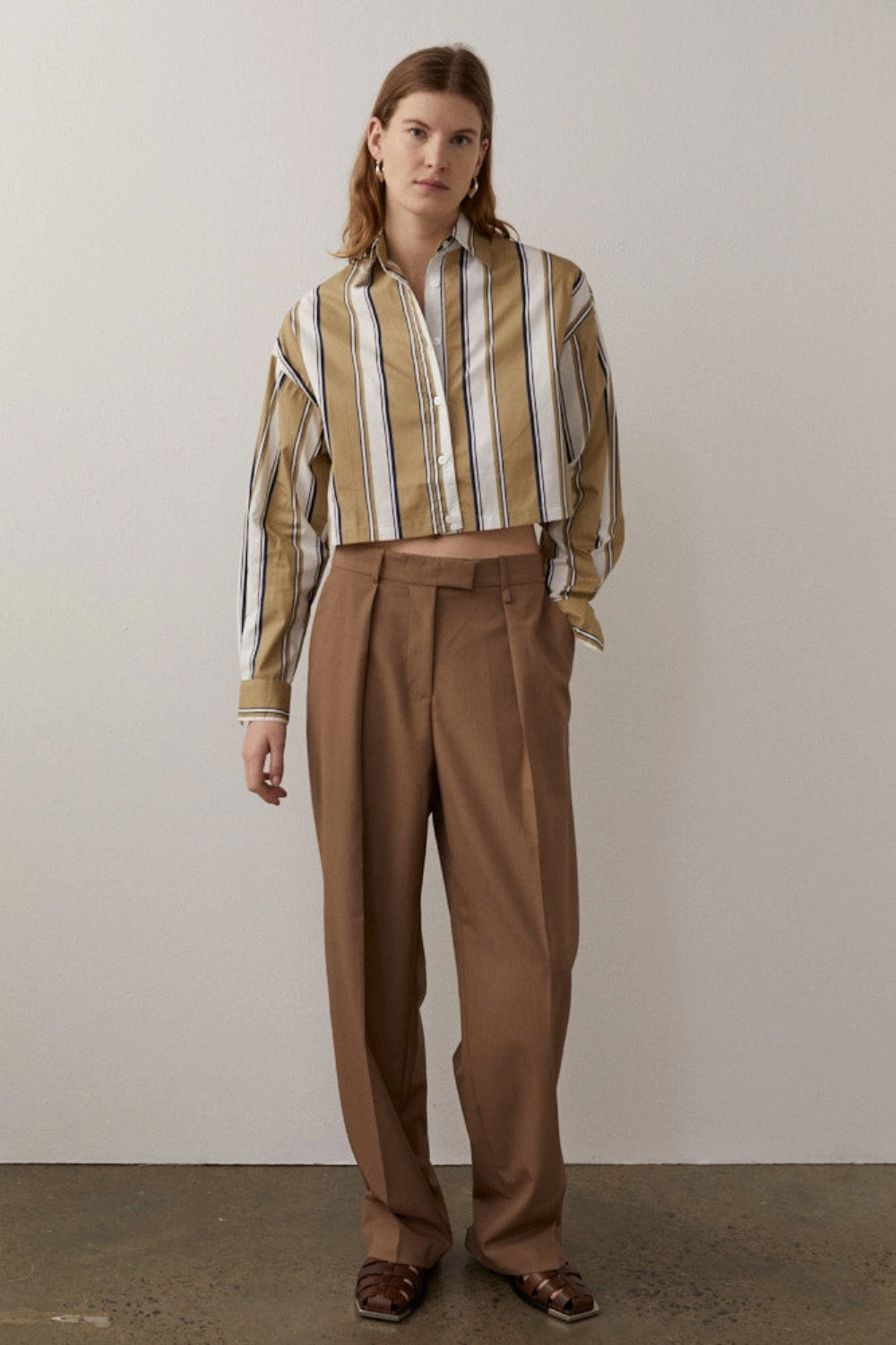 Thomas Shirt Brown/Navy