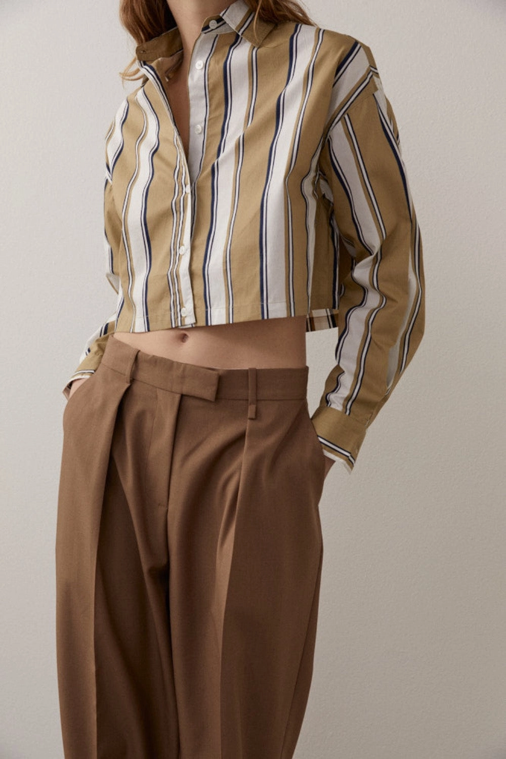 Thomas Shirt Brown/Navy