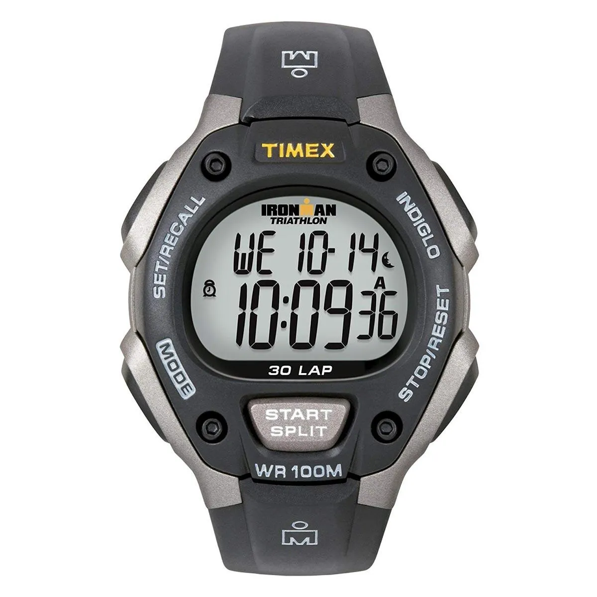 Timex Chronograph Watch - Men's Ironman Classic 30 Black Strap | T5E901JV Timex Watches