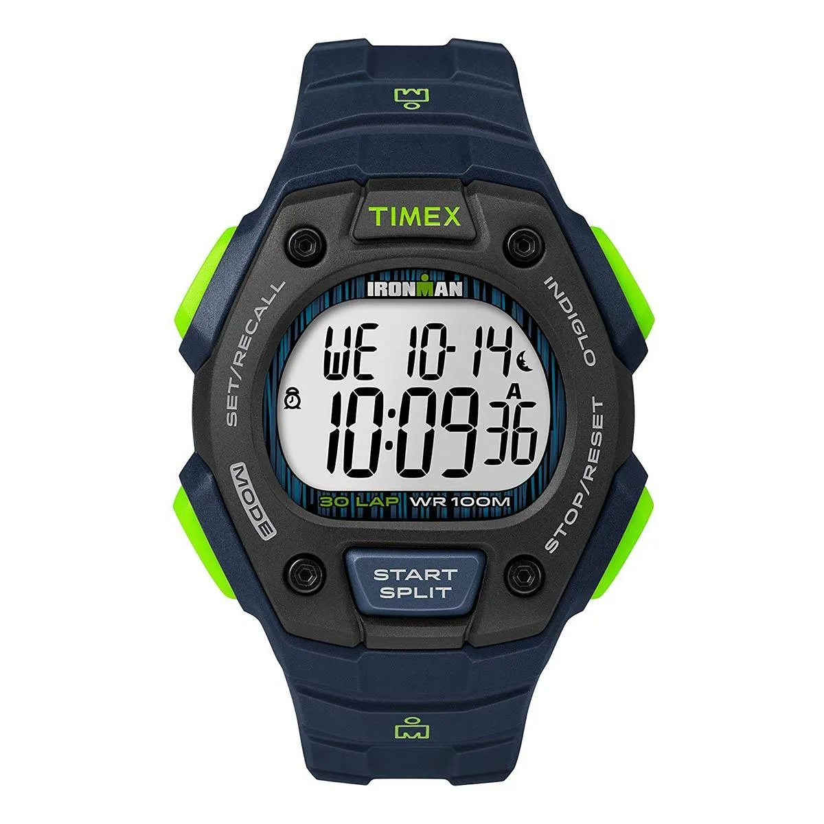 Timex Chronograph Watch - Men's Ironman Classic 30 Blue Strap | TW5M11600JV Timex Watches