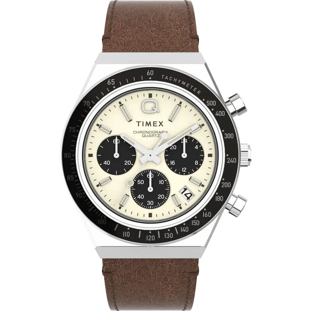 Timex Gents Q Cream Watch TW2V42800